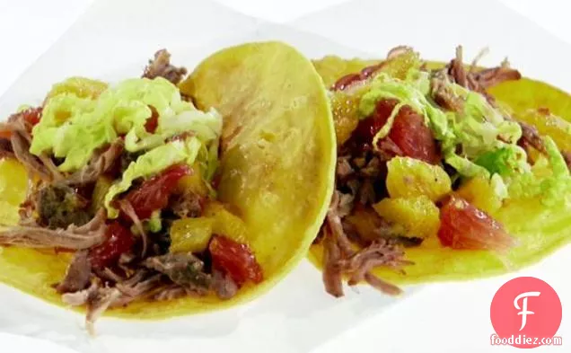 Pulled Pork Tacos with Citrus Salsa