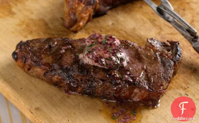 Shell Steaks with Red Wine Butter