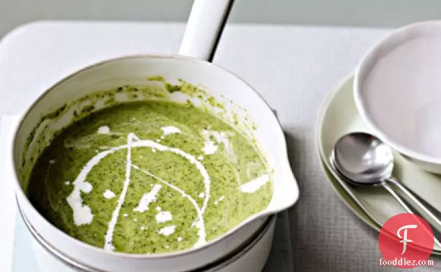 Watercress Soup with Toasted Almonds