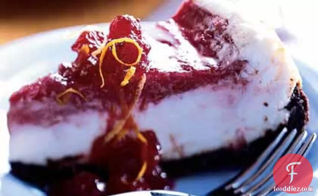 Swirled Cranberry Cheesecake