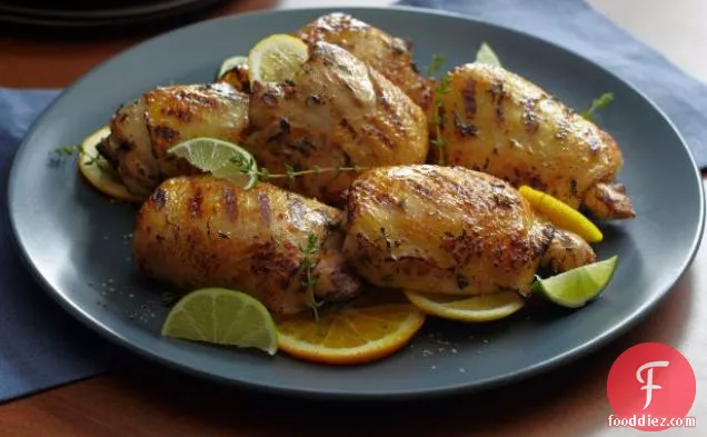 Grilled Citrus Marinated Chicken Thighs