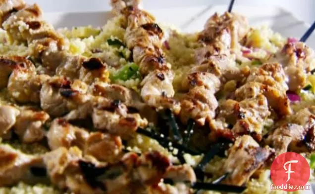 Chicken Satay with Grilled Vegetable Couscous