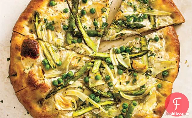 Spring Vegetable Pizza with Gremolata