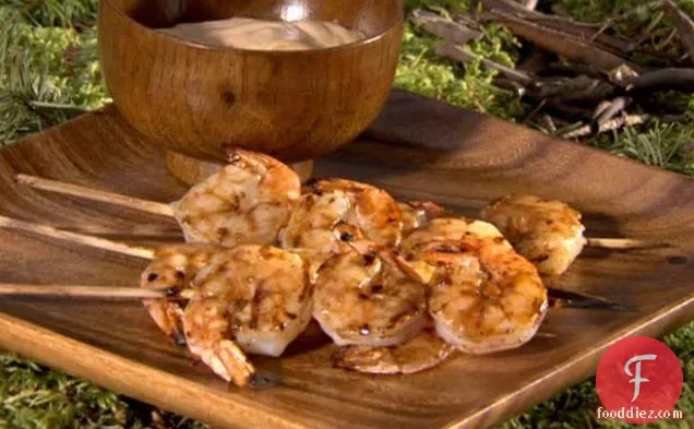 Grilled Shrimp with Garlic Mayo