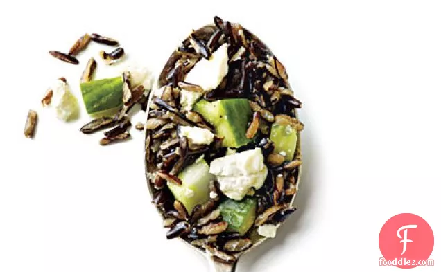Wild Rice with Cucumber and Feta