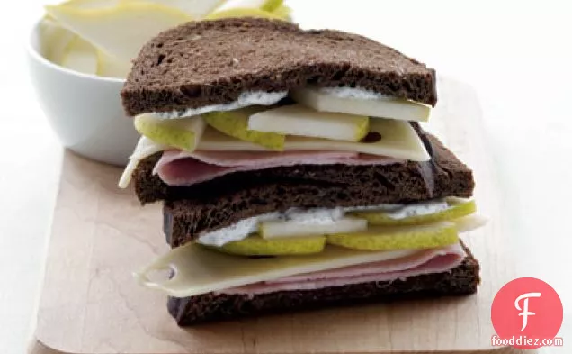 Ham, Sliced Pear & Swiss Sandwich