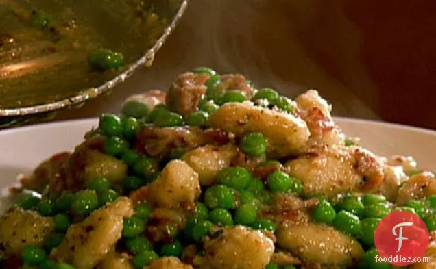 Gnocchi with Bacon and Sweet Peas