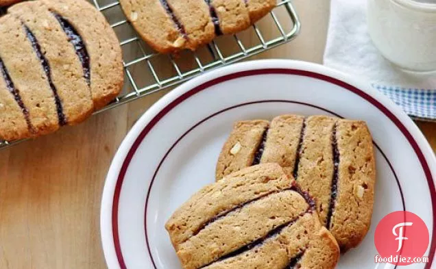 Peanut Butter & Jelly Icebox Cookies