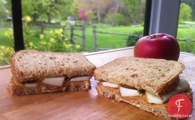 Apple Peanut Butter Sandwich