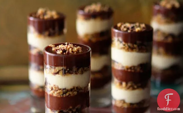 Chocolate And Peanut Butter Chocolate Chip Cookie Trifles