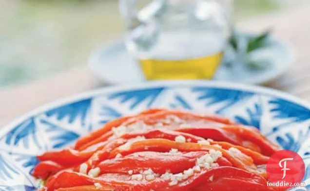Roasted Red Peppers with Garlic and Olive Oil