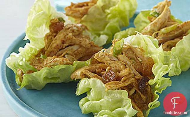 Curried Chicken Salad in Lettuce Cups