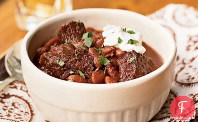 Ancho, Beef, and Kidney Bean Chili