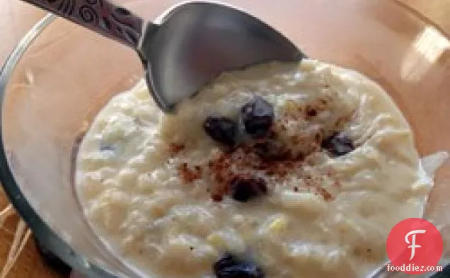 Healthier Creamy Rice Pudding