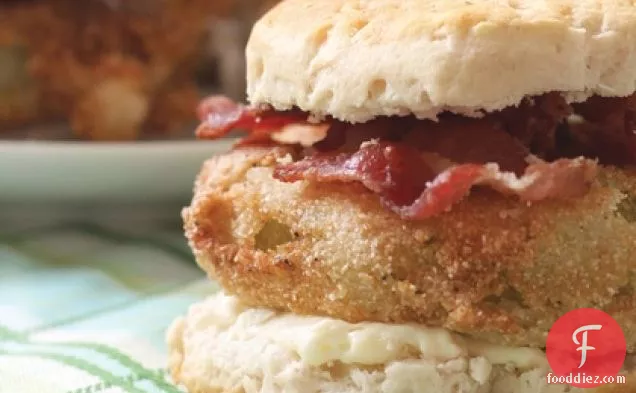 Fried Green Tomato Biscuits