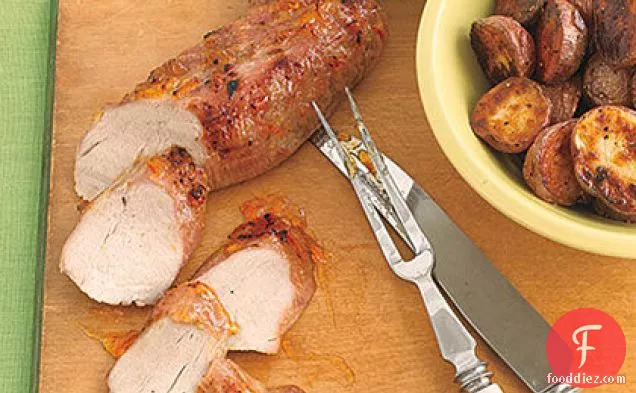 ऑरेंज-ग्लेज़ेड पोर्क टेंडरलॉइन