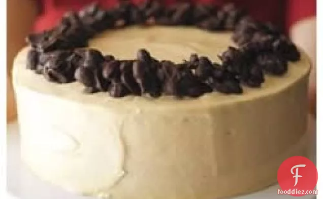 चॉकलेट क्लस्टर-पीनट बटर केक