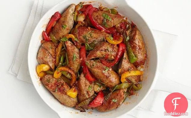Turkey Sausage and Peppers