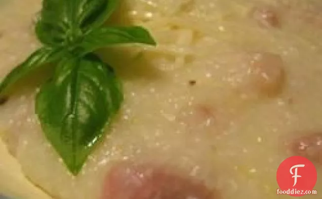 Grits With Parmesan and Prosciutto