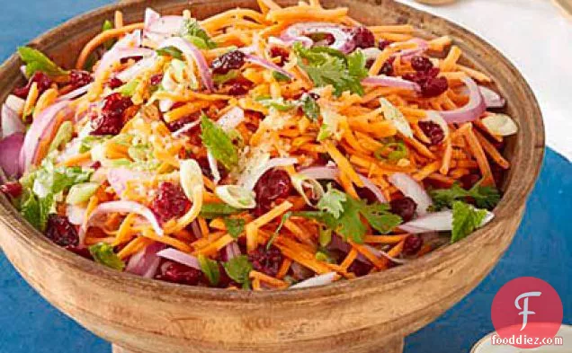 Carrot-Cranberry Salad with Mint Dressing
