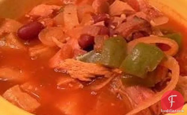 मसालेदार स्मोक्ड टर्की सूप
