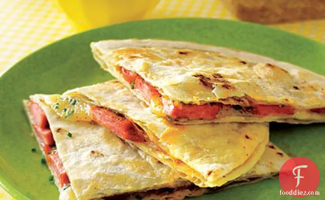 Hot Doggy Quesadillas