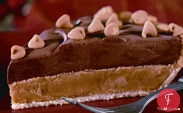 Peanut Butter And Chocolate Mousse Pie