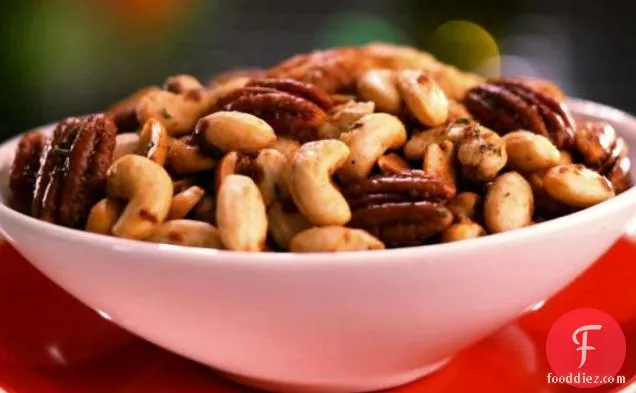 Sweet, Spicy and Salty Candied Nut Mix