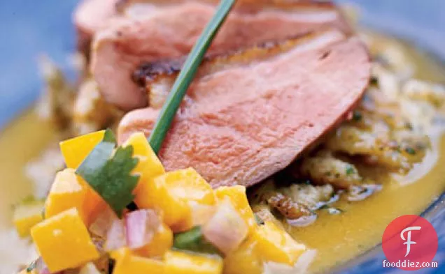 Grilled Duck Breast with Mango Chutney