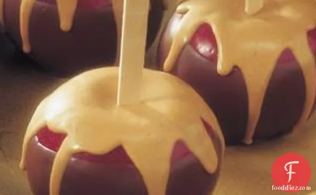 Chocolate & Peanut Butter Dipped Apples