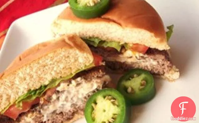 क्रीम पनीर Jalapeno हैम्बर्गर