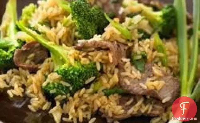 Beef and Broccoli Stir Fry with Whole Grain Brown Rice