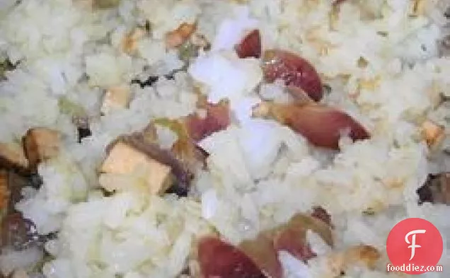 Grapes and Rice Stir Fry