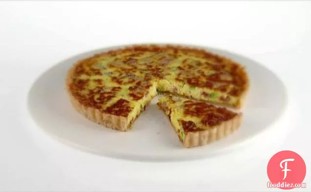 Breakfast Tart with Pancetta and Green Onions