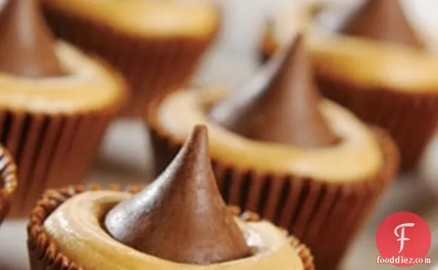 Kisses Fluted Cups With Peanut Butter Filling