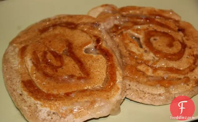Healthy Peanut Butter Coconut Swirl Pancakes