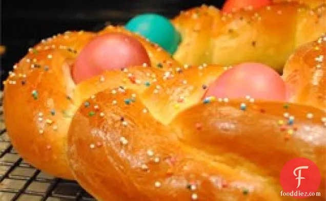 Braided Easter Egg Bread