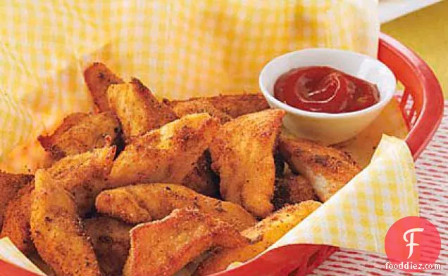 Cajun Chicken Fingers with Spicy Ketchup