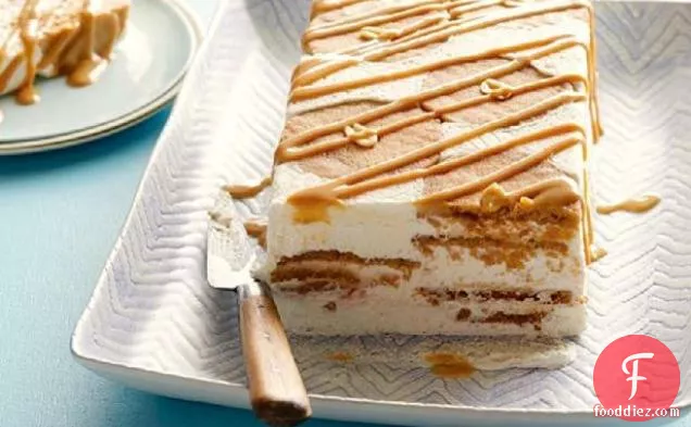 Icebox Cake with Slice and Bake Peanut Butter Sandies
