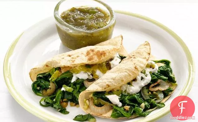 Ricotta-Spinach Tacos