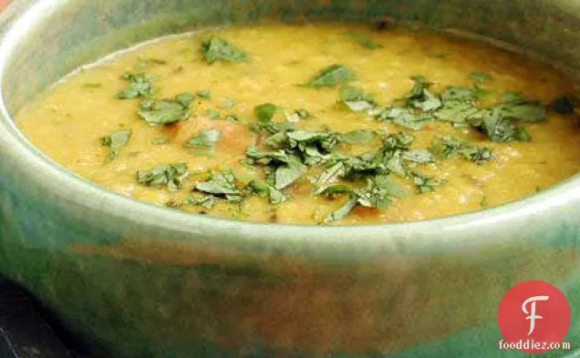 Lentil Dal with Garlic-and-Cumin-Infused Oil