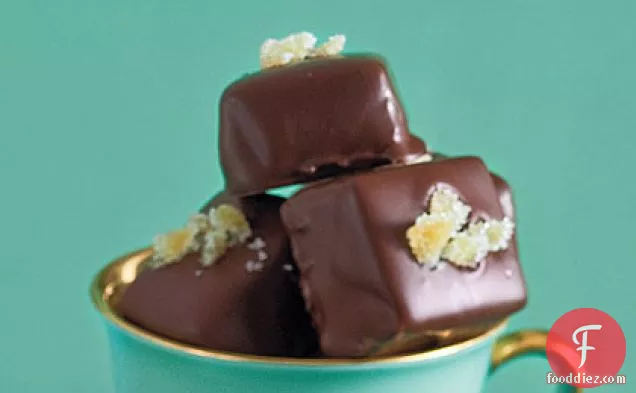 Homemade Chocolate-Dipped Caramels