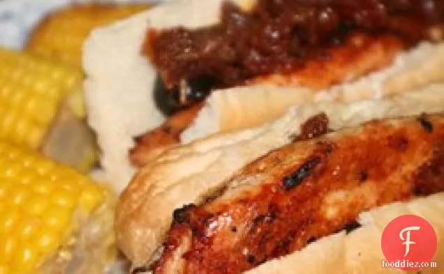 Grilled Chicken and Sun-Dried Tomato Subs