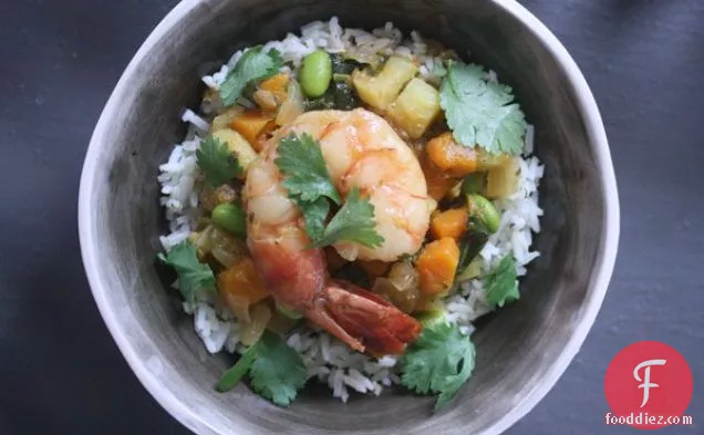 African Peanut Stew With Shrimp And Butternut Squash