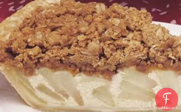 Peanut Butter Crumble Topped Apple Pie