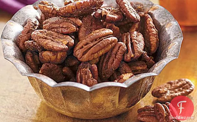 Sweet and Spicy Roasted Pecans