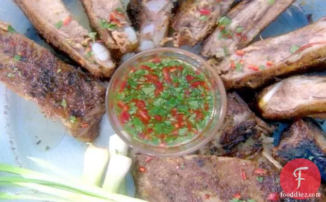 Pork Back Ribs with Spicy Dipping Sauce
