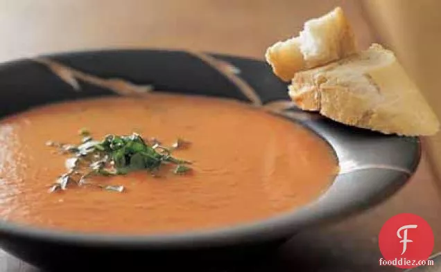 टमाटर-तुलसी का सूप