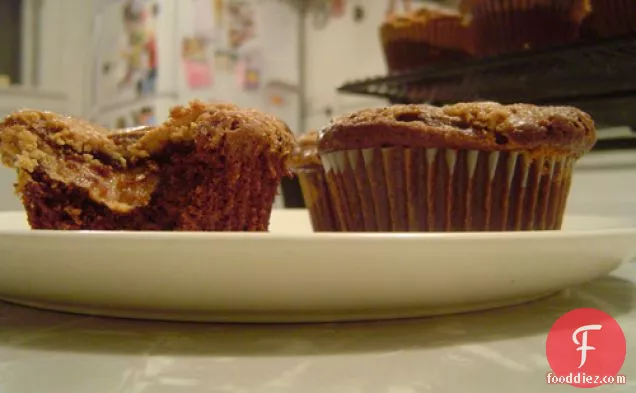 Peanut Butter-filled Chocolate Cupcakes