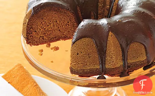 Chocolate-Glazed Pumpkin Cake